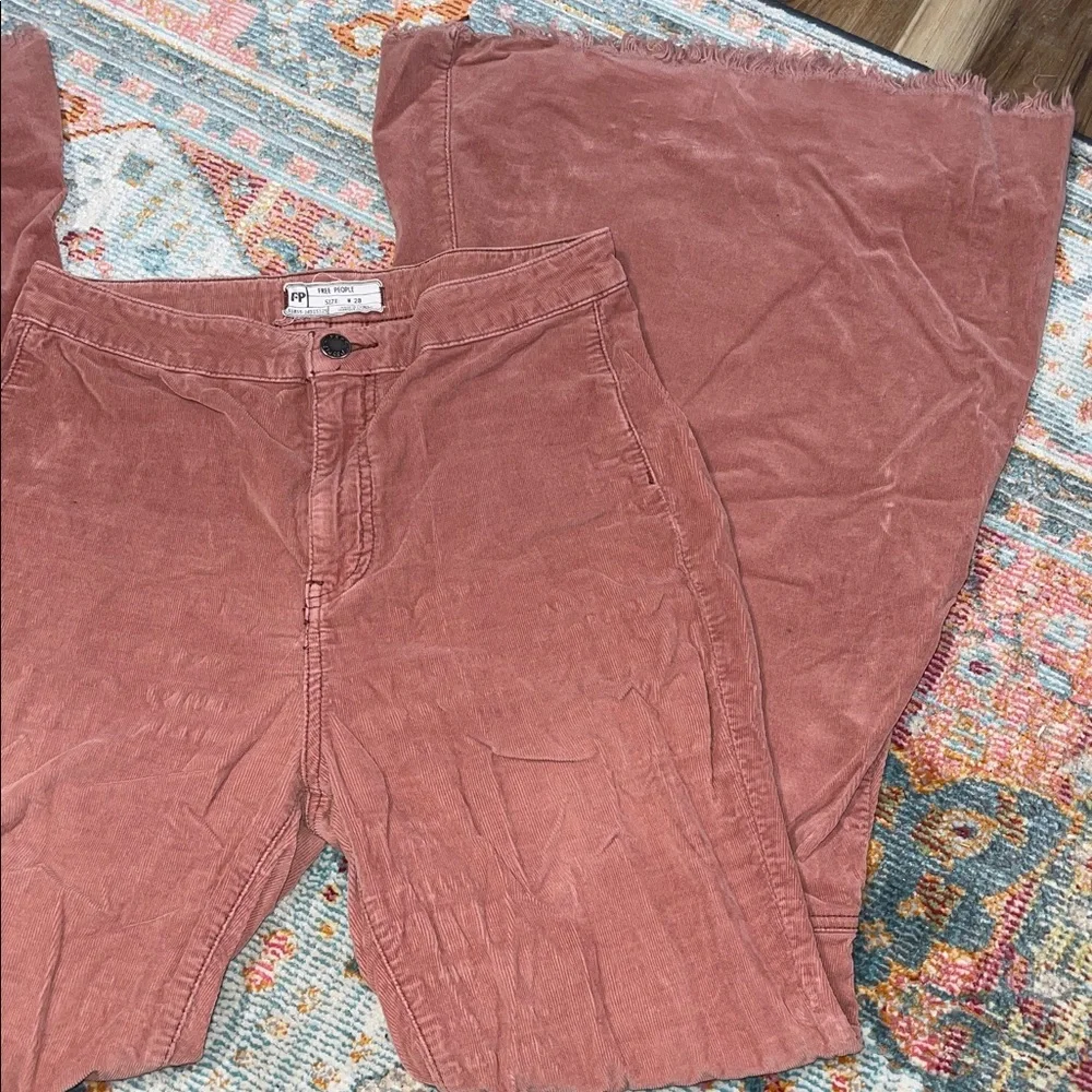 Free People Emre Low Rise Flare Women Jean Retro - Picture 4 of 6
